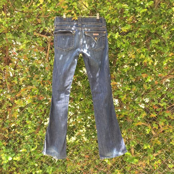 HUDSON Jeans Mid-Rise Dark Denim Baby Bootcut 26 - Picture 2 of 16